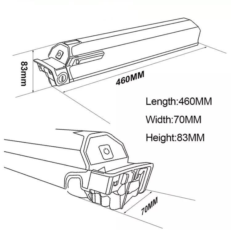 36V 48V 10ah 13ah 17ah Dorado Batteria di bicicletta elettrica Elektrische Fahrrad Batteria di litio Pacchetto Max Reention Dorado D