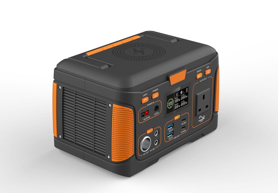 Stazione di batteria portatile all'aperto di 300W Fornitore di alimentazione mobile per picnic Stazione di alimentazione di 12V per la pesca in campeggio