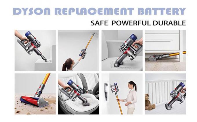 Li Ion Dyson V6 sostituzione batteria 21.6V 3000mAh 967810-02 965874-02 4