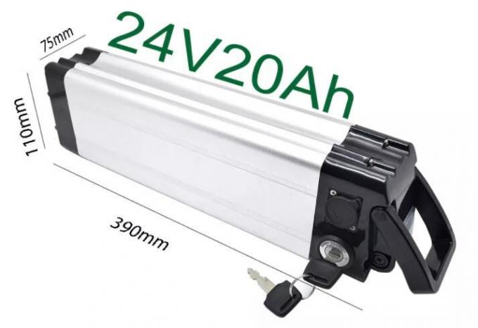 36V 13h 468 Wh Silver Fish Ebike Batteria Top Discharge RCA Port di ricarica 0
