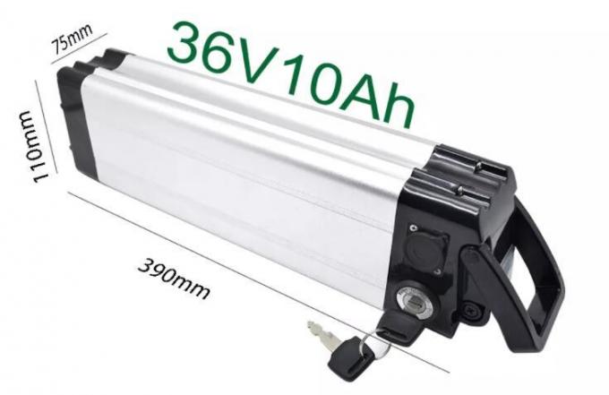 36V 13h 468 Wh Silver Fish Ebike Batteria Top Discharge RCA Port di ricarica 1