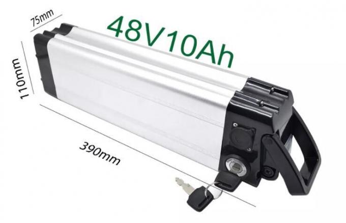 36V 13h 468 Wh Silver Fish Ebike Batteria Top Discharge RCA Port di ricarica 2